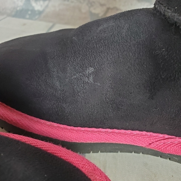 Sketchers Glamslam Button Beauties  Black Pink Size 1 - Picture 14 of 16